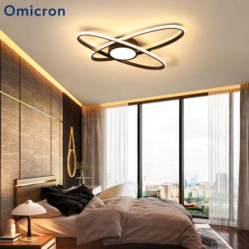 

Omicron Modern LED Ceiling Lights Acrylic Aluminum White Black Minimalism Lamp For Living Room Bedroom Lighting Fixtures