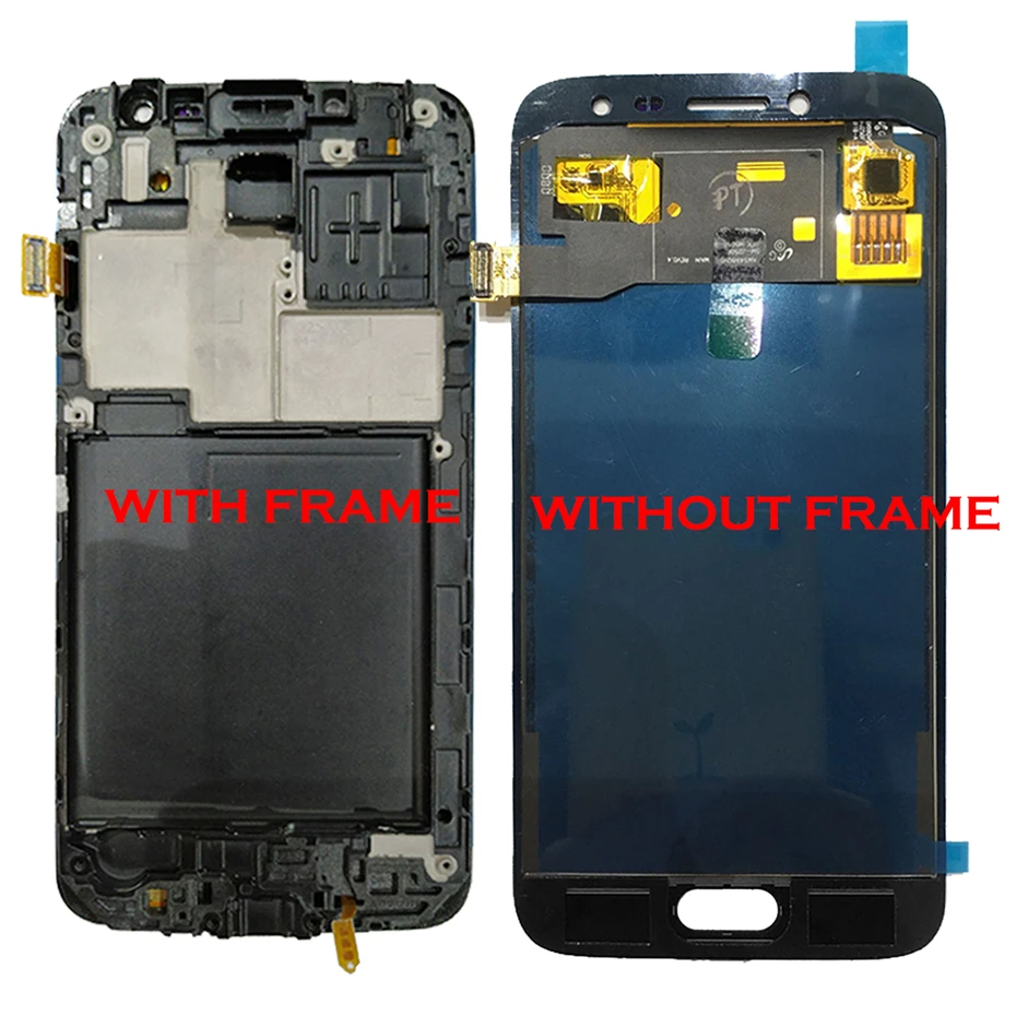 TFT lcd для samsung Galaxy J2 Pro J250 J250F SM-J250F/DS кодирующий преобразователь сенсорного экрана в сборе рамка кнопка Home