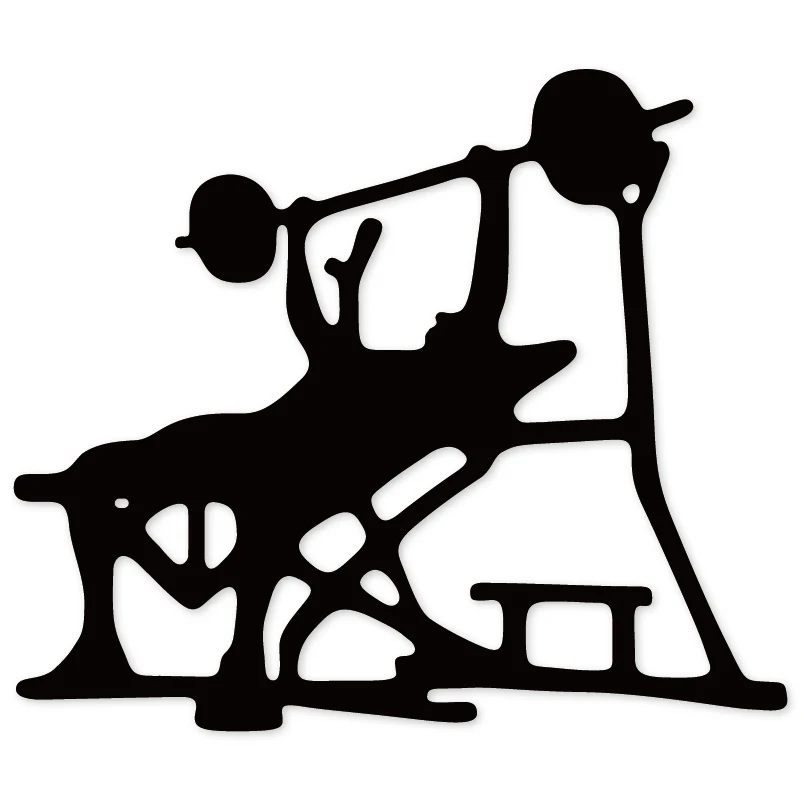 

Bench press weightlifting Metal Cutting Dies Stencils for 2019 DIY Scrapbooking Stamp/photo album Embossing Paper Card Decor