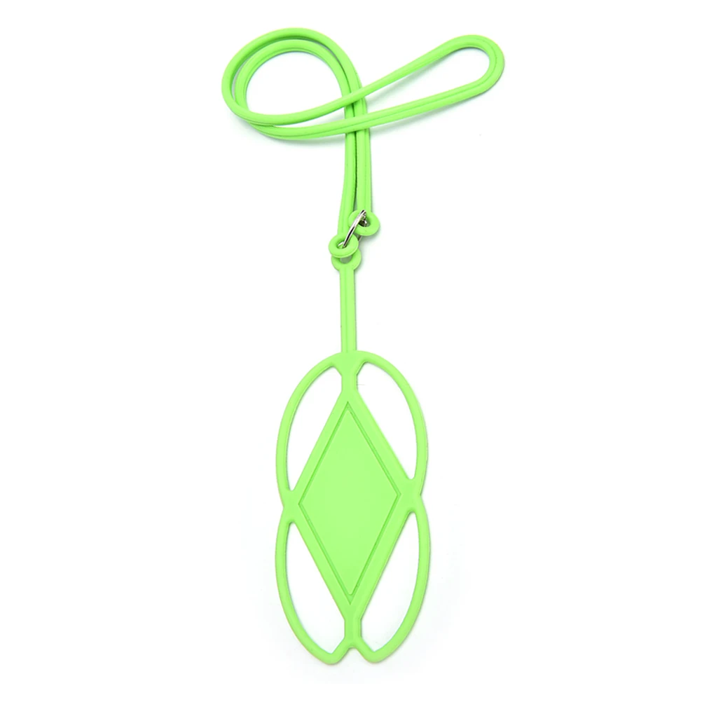 JINHF универсальный силиконовый для мобильных телефонов ремешок держатель чехол для телефона шейный ремень ожерелье слинг для смартфона - Цвет: green