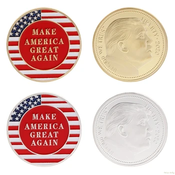 

2018 Commemorative Coin 2020 Donald Trump President Oath Collection Silver Gold Craft Oct18_A