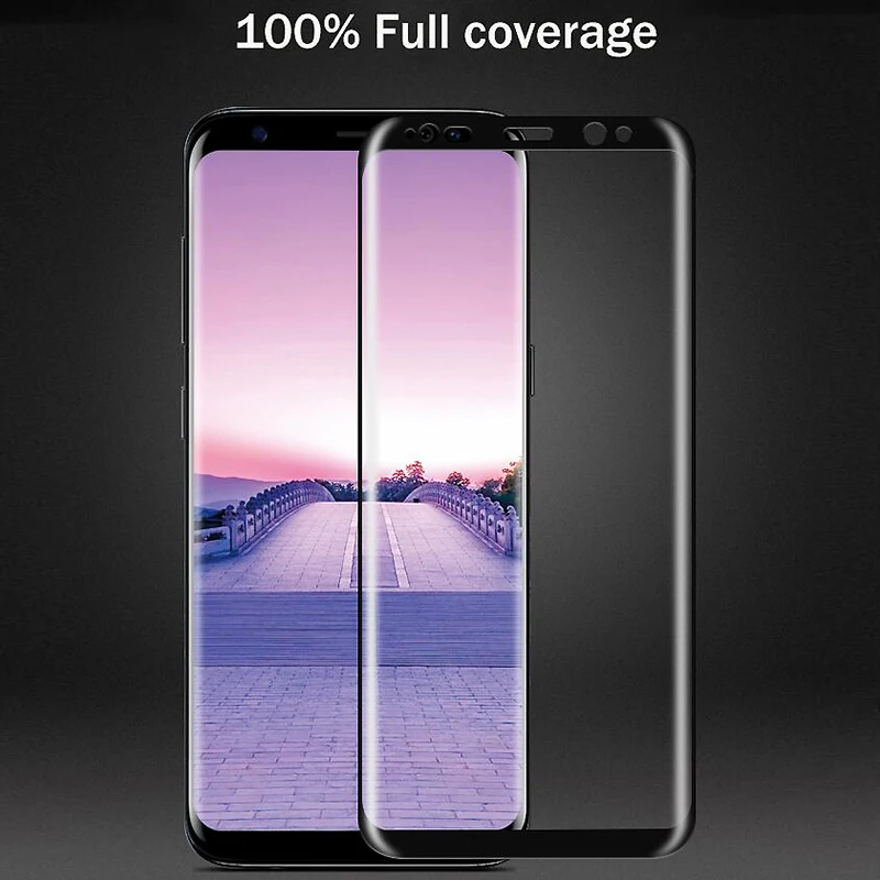 6D Экран протектор для samsung Galaxy S8 Стекло изогнутые Note8 S8Plus закаленное с защитой от