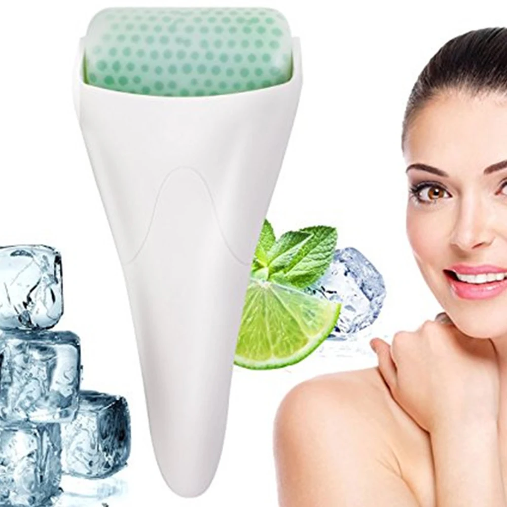 Ice Roller Skin Cooler for Face Body Massage Facial Skin Preventing Wrinkles Iced Wheel Cold Treatment Shrink pores DR derma