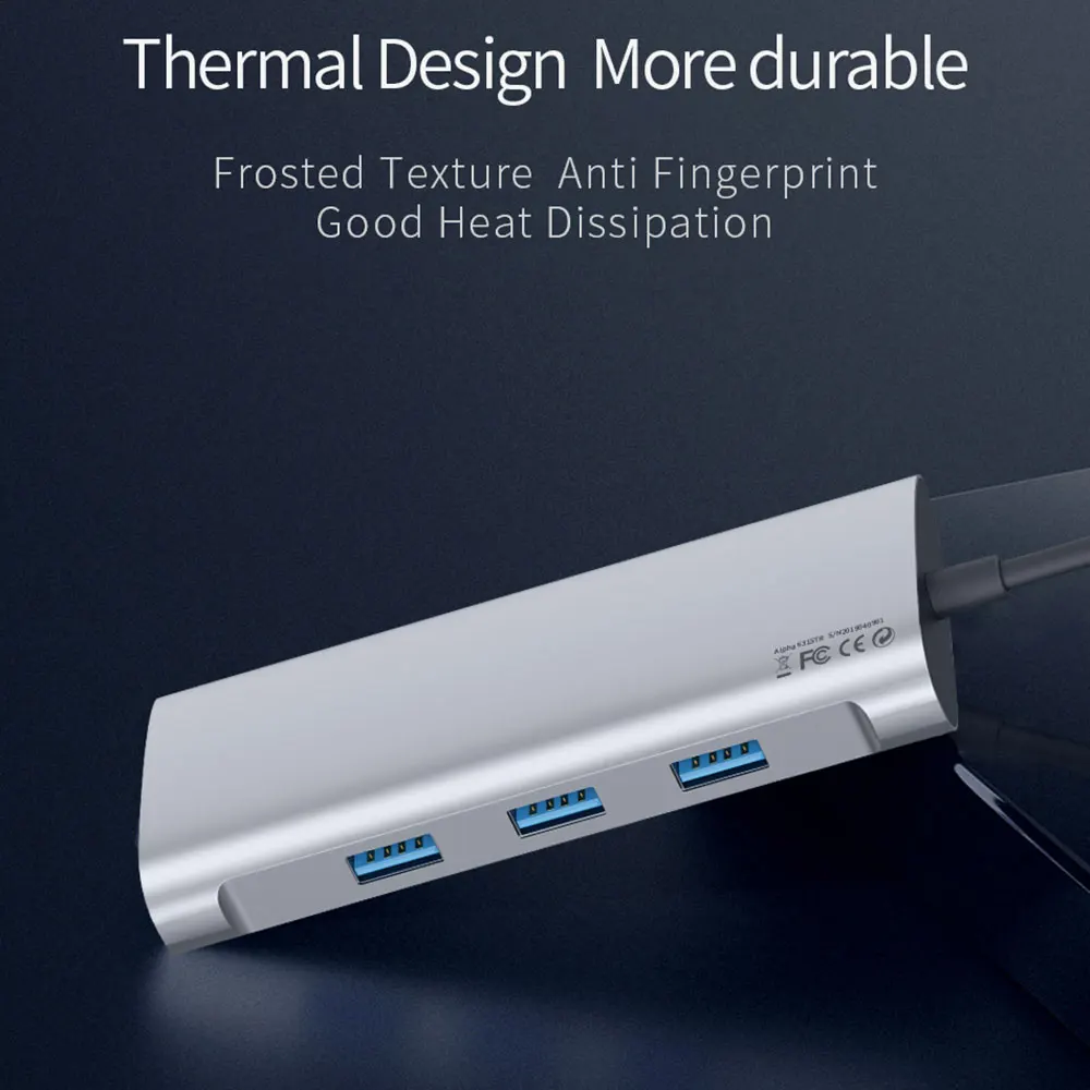 WiWU USB концентратор типа C для MacBook Pro мульти порты 3 0 RJ45 адаптер Samsung Huawei P20/30