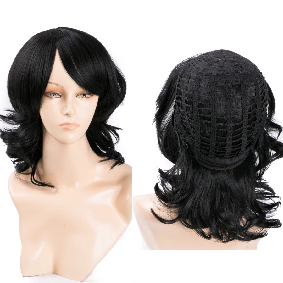 African American Short Curly Wigs Cheap Synthetic Wigs For Black Women Rihanna Style Synthetic