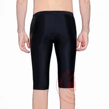 Мужской сексуальный черный купальник короткие брюки персонализированные спандекс сплайсинга шнурок эластичный стильный