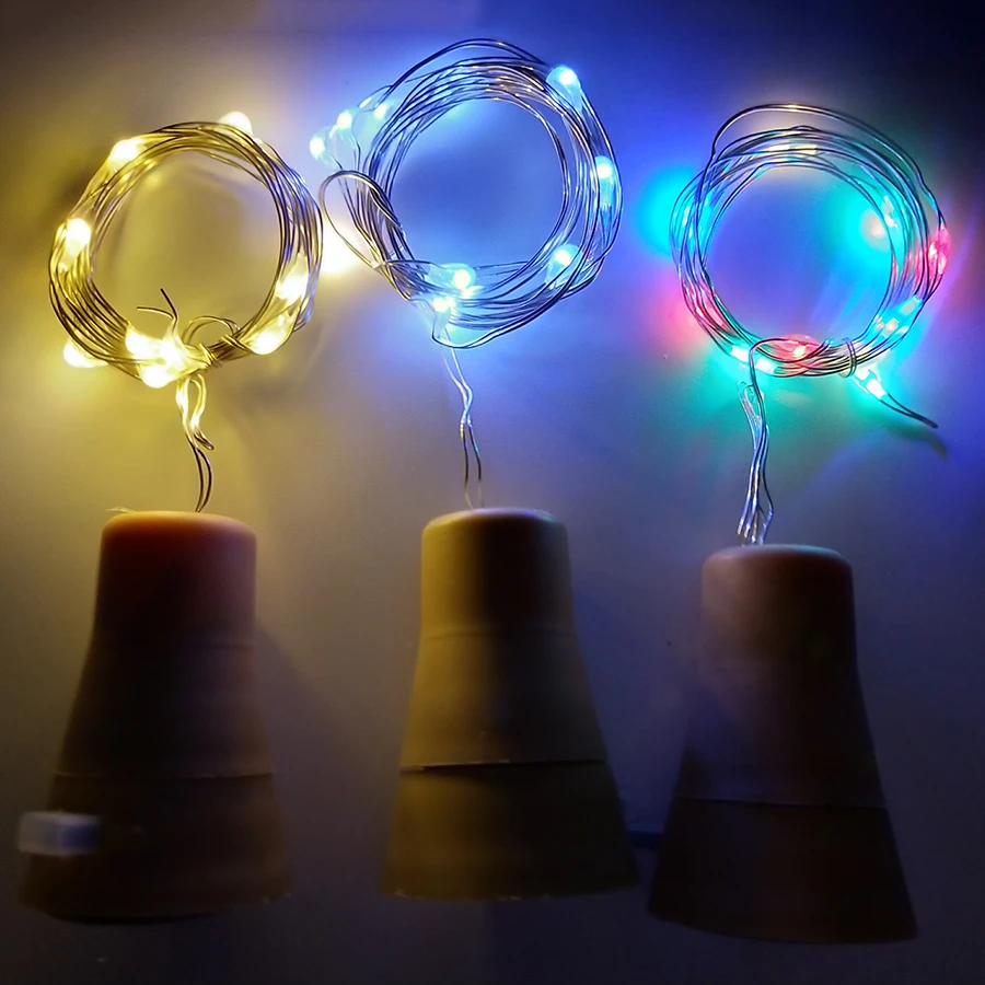 Thrisdar 10 шт. светодиодная бутылка в форме пробки свет 10 светодиодный солнечной энергии сказочная струна наружная медная проволока Рождественская Свадебная вечеринка гирлянда