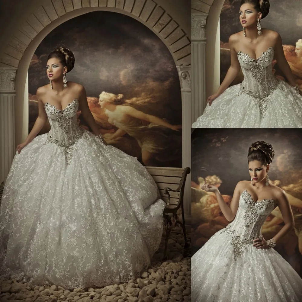 dramatic ball gown wedding dress