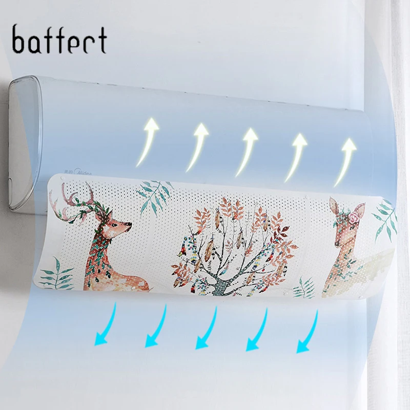 

Home Air Conditioner Cover Wind Deflector Baffle Air Conditioning Baffle Wind Guide Anti-wind Shield Prevent Direct Blow