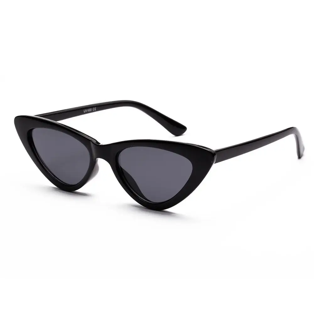 Солнцезащитные очки «Котенок» для женщин, мода, новые брендовые дизайнерские модные ретро леопардовые разноцветные солнцезащитные очки для женщин NX - Цвет линз: black gray