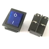 5PCS KCD4-202 DPST rocker switch power switch 4 feet with red green blue yellow  light 31x25mm 20A 125VAC 16A 250VAC ► Photo 2/2