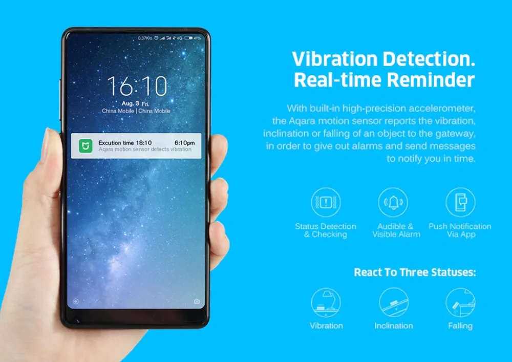 Xiao mi Aqara Zigbee датчик удара умный датчик вибрации движения датчик вибрации обнаружения сигнализации Монитор для mi Home Aqara mi Home App