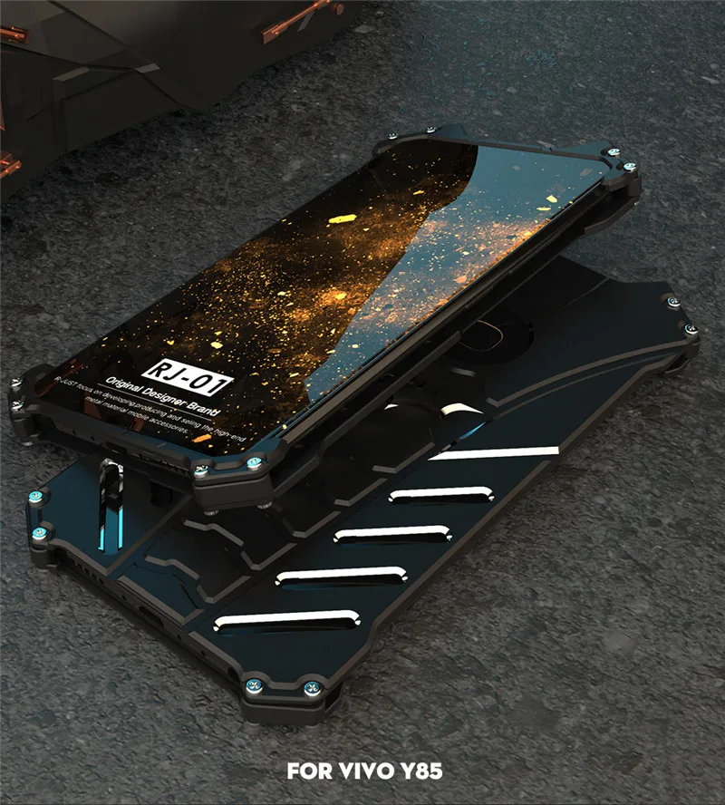 R-JUST защитный чехол для телефона vivo Y85 металлический алюминиевый ударопрочный, брызгозащищённый ЧЕХОЛ ДЛЯ vivo y85 Броня противоударный чехол