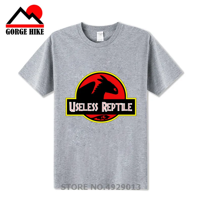 

Funny Toothless - Useless Reptile T-Shirt Jurassic pattern Dinosaur Short-Sleeved Cotton New Men's dino T-Shirt Train Dragon Tee