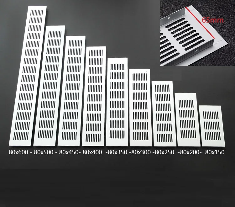 4 шт./лот Premintehdw 150 мм 6 "Ширина алюминиевая вентиляционная решетка вентилятора решетка для шкаф обувной шкаф воздухокондиционер
