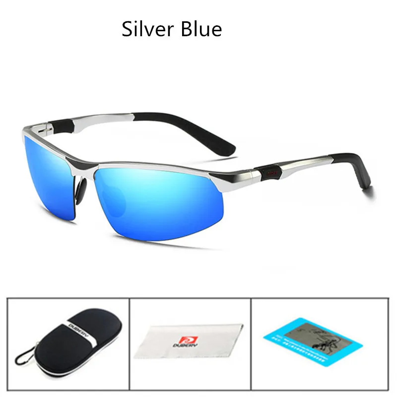 Роскошные алюминиевые HD винтажные Поляризованные солнцезащитные очки для мужчин и женщин, солнцезащитные очки, брендовые дизайнерские очки gafas de sol lunette de soleil - Цвет линз: D3121 Silver Blue