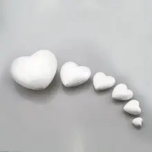 Пенополистирол пенопласт пена в форме сердца белые шарики ручной работы для детей/Детские материалы для ручных поделок развивающие игрушки