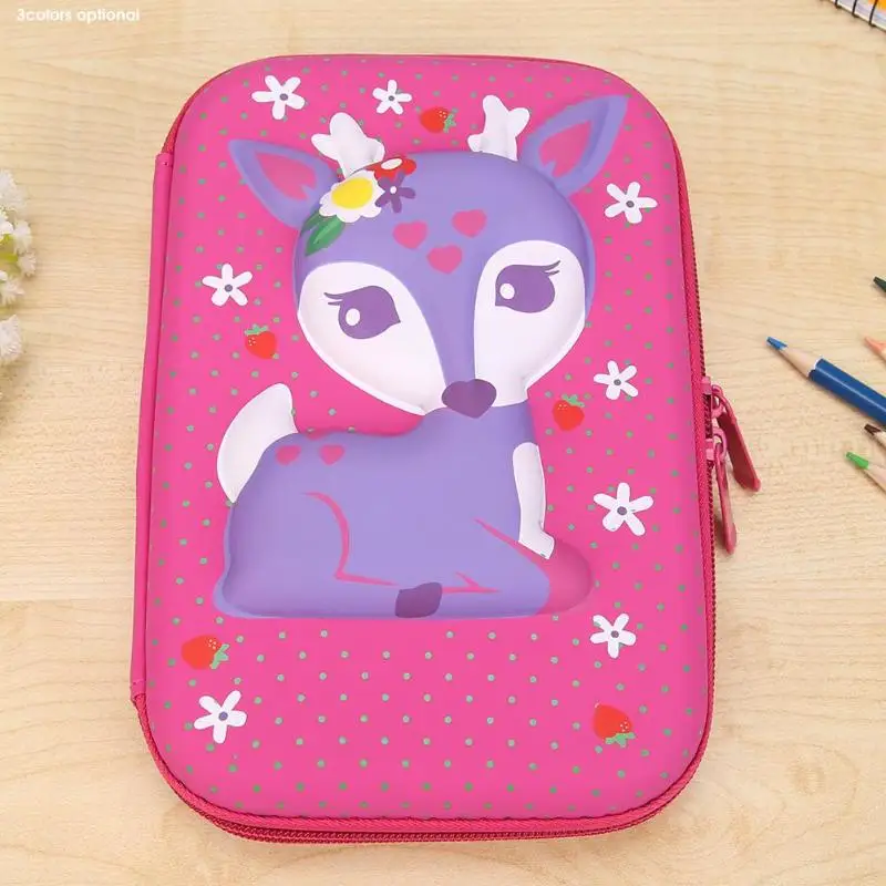 

Cute Sika Deer EVA Pencil Box Large Capacity Pencil Bag School Stationery