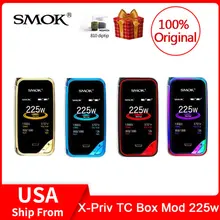 Original SMOK X-Priv Mod 225W TC/VW Vape Box Mod 2.0-inch HD screen Fits TFV12 Prince Tank For Electronic Cigarette x priv vape Original SMOK X-Priv Mod 225W TC/VW Vape Box Mod 2.0-inch HD screen Fits TFV12 Prince Tank For Electronic Cigarette x priv vape
