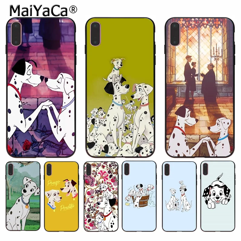 

MaiYaCa 101 Dalmatians Black Soft Shell Phone Case for Apple iPhone 8 7 6 6S Plus X XS MAX 5 5S SE XR Cellphones