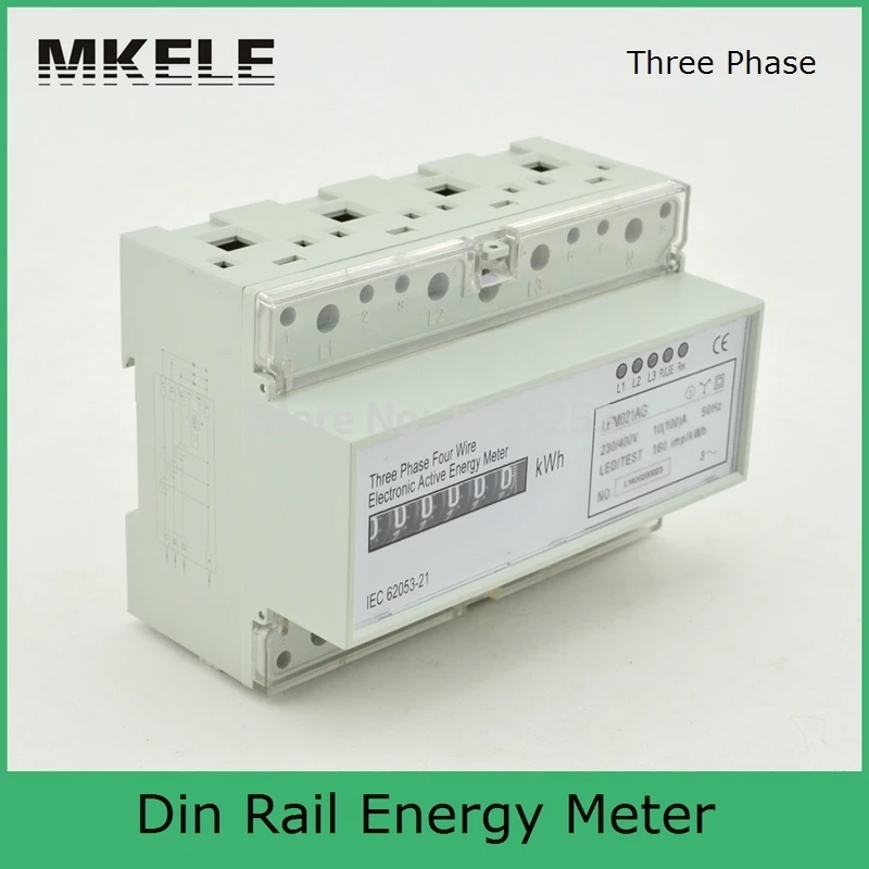 

High Quality MK-LEM021AG 3 Phase 4 Wire Connection Energy Power Watt Meter Test Bench Digital Display China