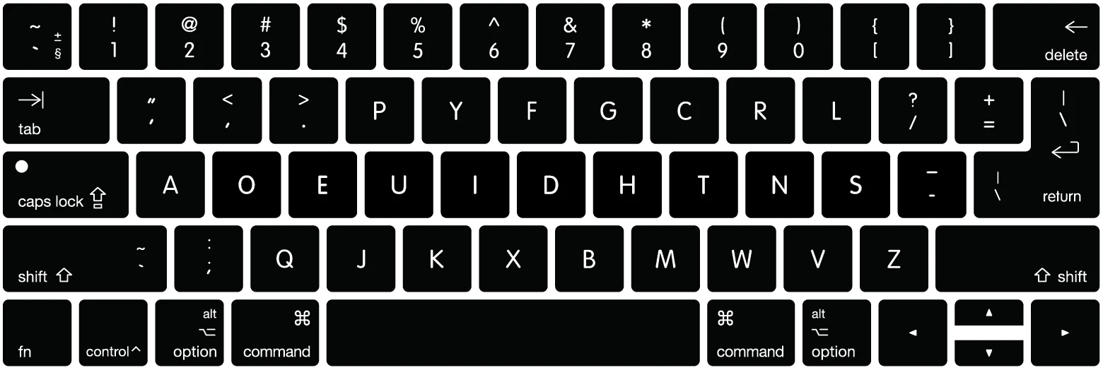 Защитный чехол Dvorak для клавиатуры Macbook New Pro 13 &quotA1706 15&quot A1707 с сенсорной панелью на