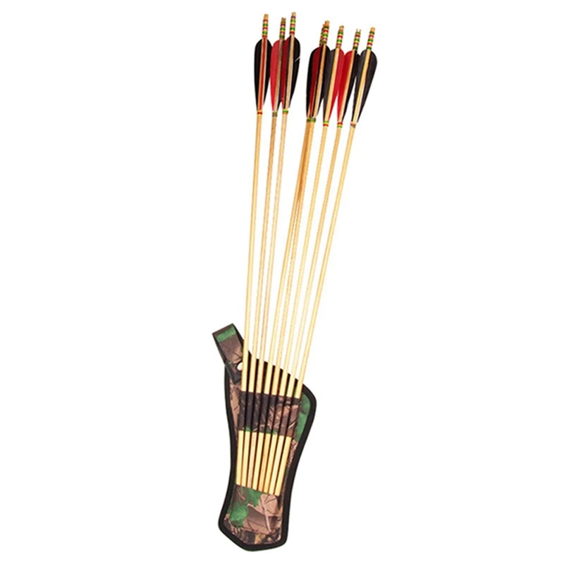 

Hunting Archery Kids Arrow Holder Portable Quiver Bag Oxford Cloth Fabric Bow Arrows Holder Belt Arrow Quiver Tubes Strap 8