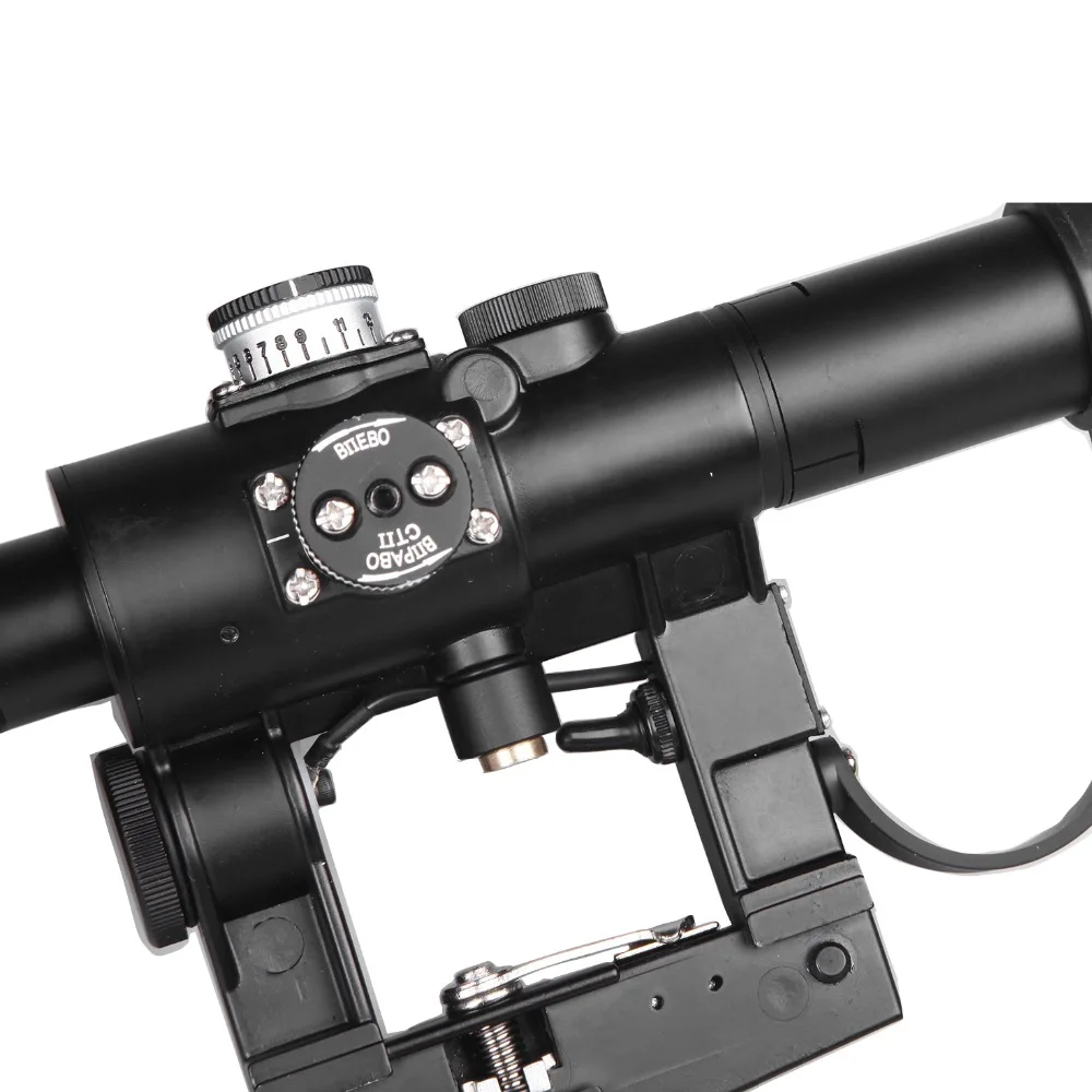 Military Standard Riflescope with SVD 4x24 Red Illuminate Reticle Rifle Scope LatestSVD4X24 (7)