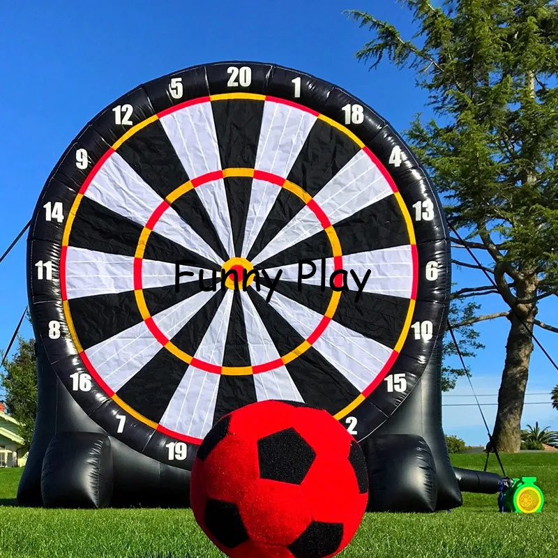 

3m PVC high quality inflatable soccer dart board single side Inflatable darts games inflatable soccer dart