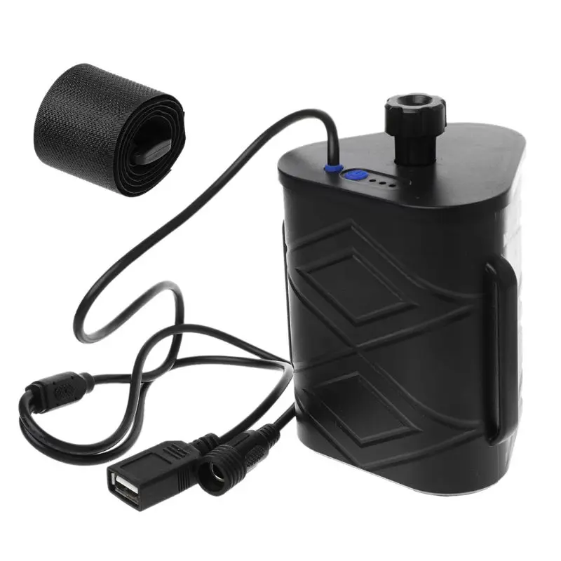

12VBattery Storage Box Holder For Bicycle LED Light 3x 26650 USB Power Battery Storage Case Box Mobile Power Bank Storage Box U