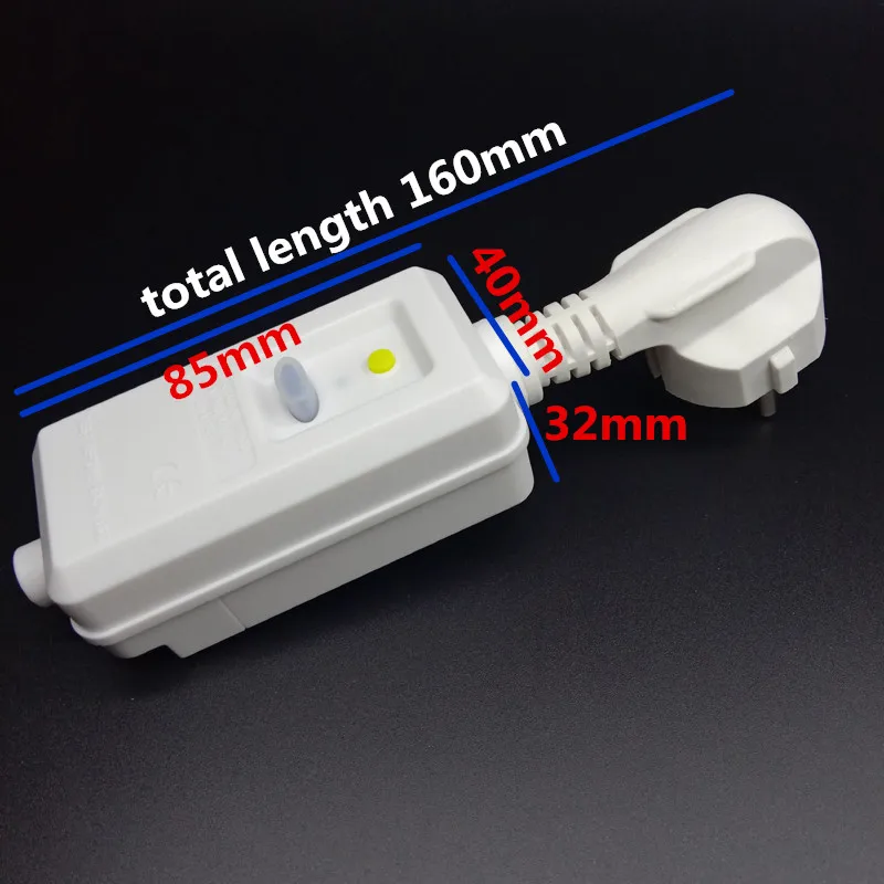Штепсельная вилка ЕС 4,8 мм самопроводка земельный проточный смеситель LBC 16A Бытовая защита автоматические выключатели кондиционера