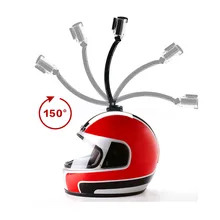 Cycling GoPro Helmet Mount Accessories Set Selfie Arm Surface Base 3M VHB Sticker for Gopro 5 3 4 Session SJCAM Xiaomi Yi 4K Cam