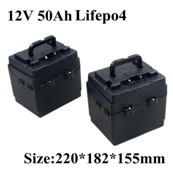

12V 50AH LiFePo4 LFP Lithium iron Phosphate Battery Pack with BMS for Car Board Long Life Deep Cycles Solar Energy+ 5A charger