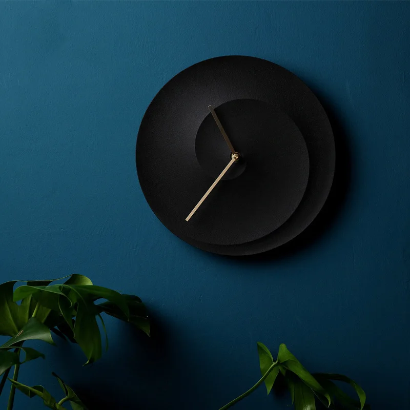 Concrete clock mold bedroom living room wall hanging clock art cement clock manual mold