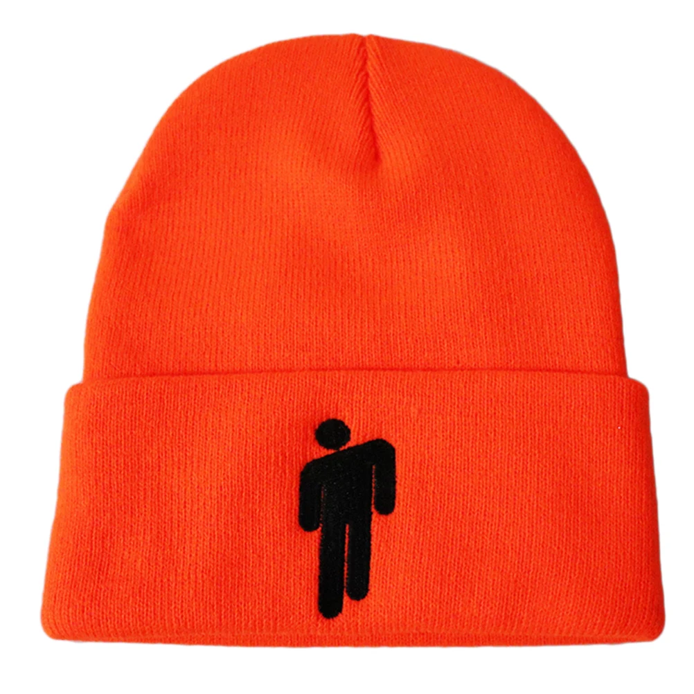 Повседневная вязанная зимняя шапка женская однотонная хип-хоп простая вязаная шапочка теплые зимние шапки уличная вязаная шапочка-бини для мужчин и женщин#30 - Цвет: Оранжевый