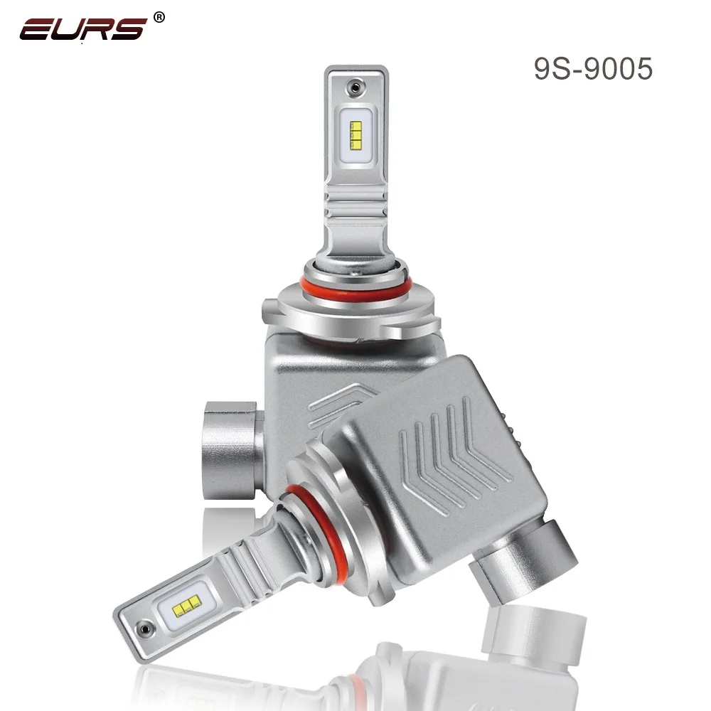 Светодиодные лампы EURS(TM) для автомобильных фар 2 шт. 9S ZES чипы H1 H4 H7 H8 H9 H11 9005 9006 лм 40