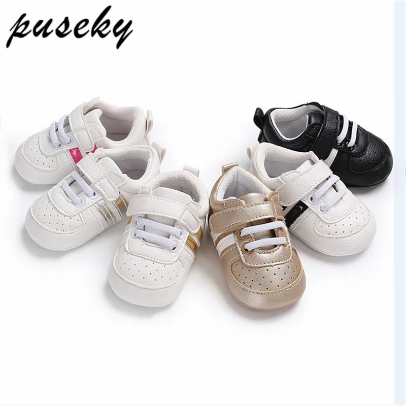 

Puseky Baby Moccasins Infant Anti-slip PU Leather First Walker Soft Soled Newborn 0-1 Years Sneakers Branded Baby Shoes 0-18M