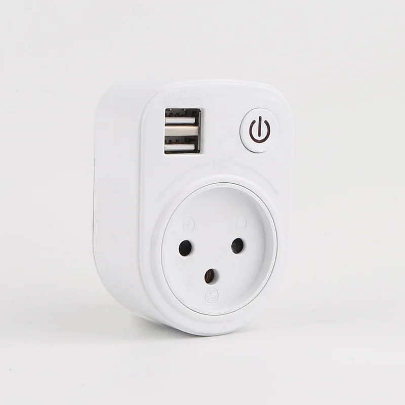Israel plug Travel Adapter Wall socket 5V 2.1A Dual USB Charge Power
