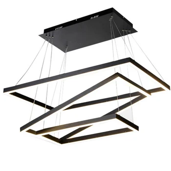 

Post-modern living room chandelier Restaurant study room clothing store decoration lamps Aluminum acrylic chandelier led fixture