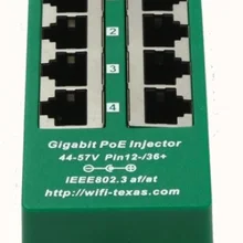 4 порта гигабитная мощность по Ethernet PoE+ автоматический переговорный инжектор-источник питания не входит в комплект: AT-4