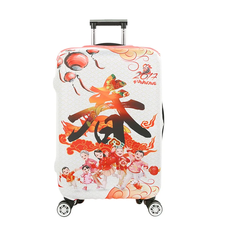 TRIPNUO Дорожный чемодан защитные чехлы эластичные Мультяшные рыбки багажные Чехлы для 18-32 дюймов толстый чехол для чемодана - Цвет: T5186