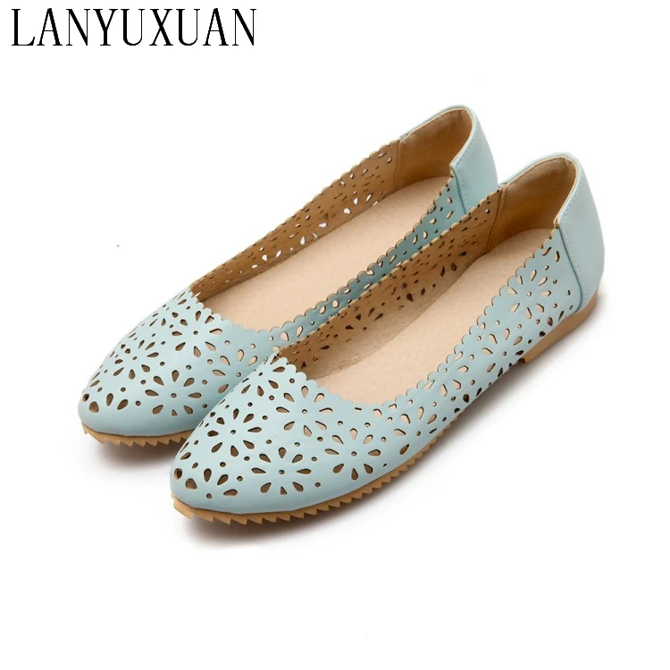 2017 Real Sale Plus Large Size 34 47 Women s Fashion Shoes Woman Flats Spring Female