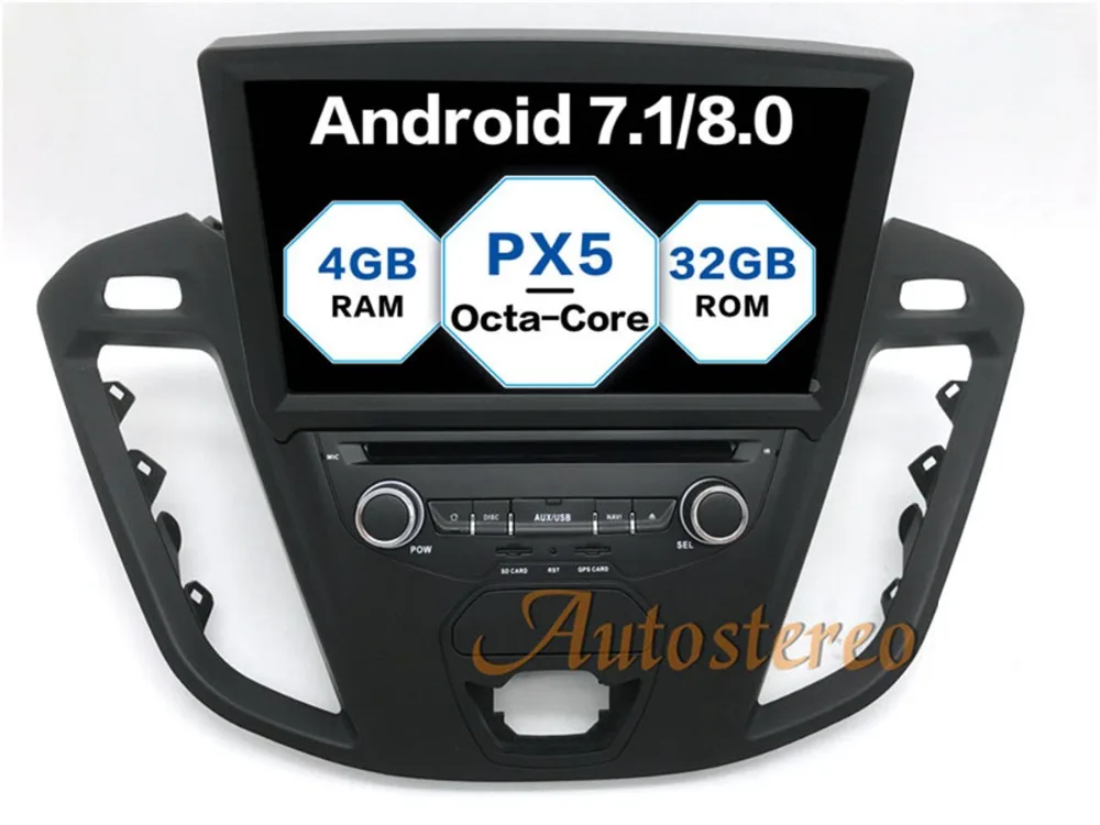 

8 core Android6.0 Quad 7.1 Car DVD CD Player For FORD Transit 150/250/350/350HD Tourneo 2013+ stereo GPS navigation multimedia