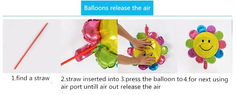 ballons release the air