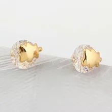 Лидер продаж, разноцветные Австрийские Кристаллические серьги для Для женщин и девочек с милым медведем из металла серьги-гвоздики, Аксессуары Лучший подарок модный еврей