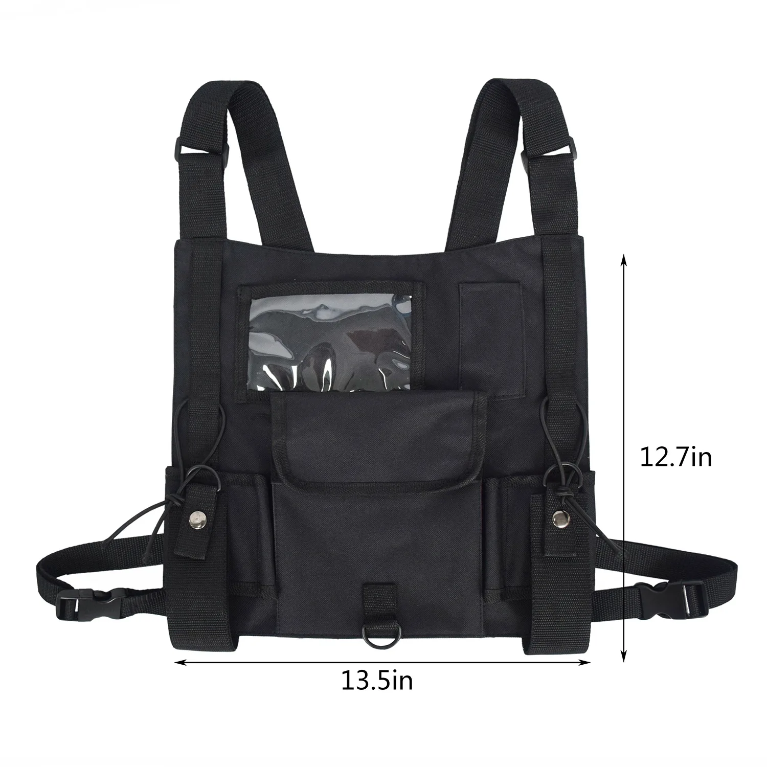 2019 тактическая сумка поясная Грудь Rig хип-хоп Уличная мужская сумка функциональная тактическая сумка жилет с облегченной модульной