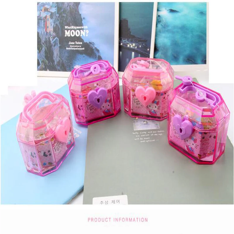 Новинка Kawaii Hello Kitty коробка сокровищ ластик для студентов коррекция письма