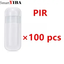 SmartYIBA Лидер продаж 100 шт. 433 МГц EV1527 Беспроводной пассивный инфракрасный датчик PIR Сенсор детектор движения для домашней сигнализации Системы