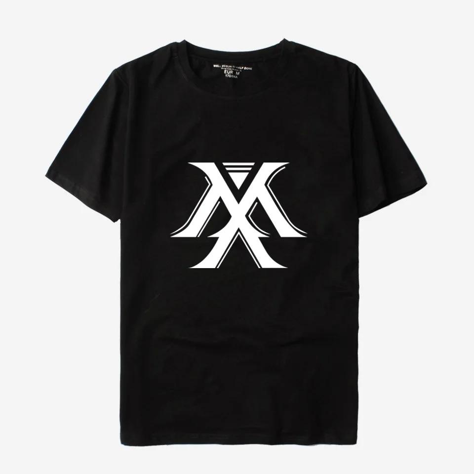 

VAGROVSY Youpop Kpop Korean Fashion MONSTA X T-shirts I.M JOOHEON MINHYUK SHOWNU Cotton T shirt Short-Sleeve K-pop Tee shirts