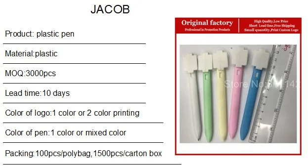 US $359.00 Cheapest short ballpoint pen simple Hotel Promotional gift Pen moq 3000pcs free logo printing free shipping